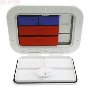 Boat Marine Storage Hatch Box with Tackle Trays 375mm x 275mm Caravan RV - Picture 1 of 2