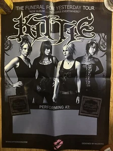 Kittie - The Funeral For Yesterday Tour, Uncirculated Promo Poster 24”x18 - Picture 1 of 1