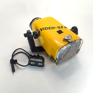 Vintage Video-Sea Underwater Housing Under Sea Video Housings w/ NiteRider Light - Picture 1 of 19