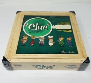 Clue Board Game Wooden Box Edition 2002 Retro Nostalgia Series New Sealed - Picture 1 of 11