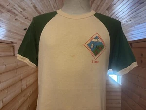 Camiseta vintage años 80 Camp Workcoeman 1984 Staff XL - Imagen 1 de 5
