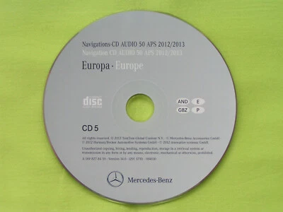 CD NAVIGATION MERCEDES BENZ AUDIO 50 APS SPANIEN 2013 A B C GL M R VIANO NTG 2 - Bild 1 von 2