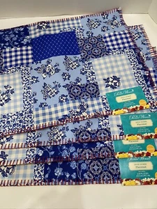 Pioneer Woman Heritage Patchwork Placemats 4-Piece Kitchen Reversible Red Check - Picture 1 of 4