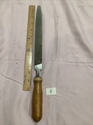 Vintage Disston USA Half Round 11” Long File With Wood Handle  - Image 1 of 3