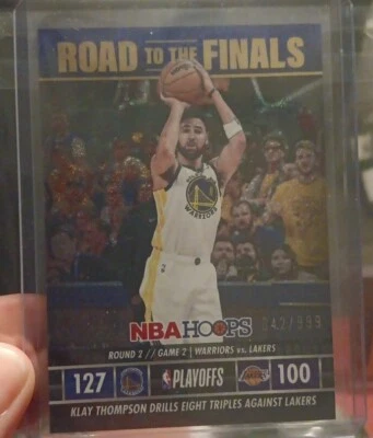 2023-24 Panini NBA Hoops Klay Thompson Road to the Finals Second Round /999  - Image 1 of 2