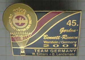 WARSTEINER / 45. GORDON BENNETT / WORLD-AIR GAMES 2001 ....... Ballon-Pin (125a) - Picture 1 of 1