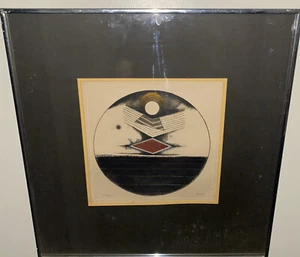 Tuvia Beeri Signed and Numbered Circle, Original Etching Aquatint #22/90 - Picture 1 of 6