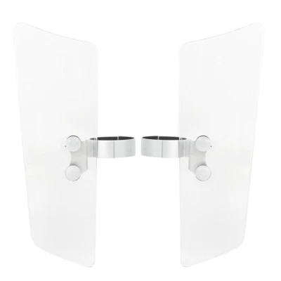 Deflector de aire viento/horquilla para Honda VTX1300R Kawasaki Suzuki Yamaha transparente 2 piezas EE. UU. Foto 1 de 4