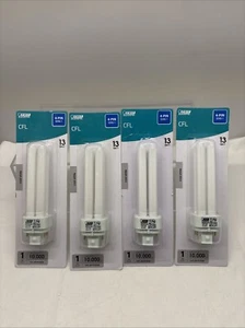 4 X Feit Electric Base Compact Fluorescent CFL Light 13W CFLNI Cool White B13 - Picture 1 of 11