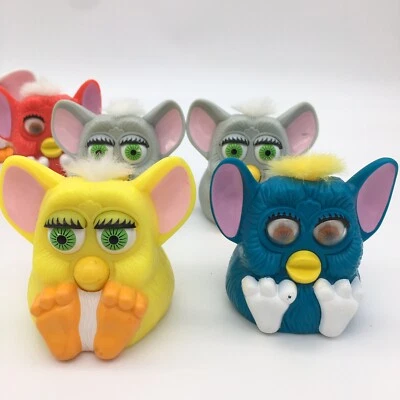 Lote De 8 Juguetes Happy Meal De Colección Furby 1998 McDonald's De Plástico Furbies Foto 1 de 4