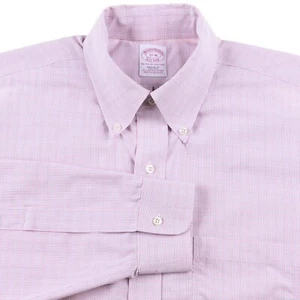 Brooks Brothers Orignal Polo Shirt Red Plaid Check Non Iron Dress Shirt 17-36 - Picture 1 of 8