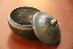 Jugendstil Art-Nouveau Zuckerdose "DANSK KUNST TIN" um 1910 - Bild 1 von 4