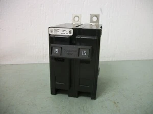 CUTLER-HAMMER QBHW CIRCUIT BREAKER QBHW2015 15AMP 240VOLT 2POLE NOB - Picture 1 of 4