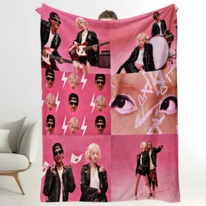Throw Blanket Rosé and Bruno Mars Apt Bed Couch Decor Birthday present - Picture 1 of 6