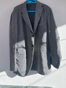 BOGLIOLI blazer giacca IT-56 XXXL 3XL new nuova gray-black cotton-linen - Imagen 1 de 4