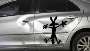 Wile E Coyote Looney Tunes Car Wall Vinyl Sticker Decal Kids Kitchen Room Window - Picture 1 of 4