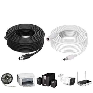 3M/5M/10M DC Power Supply Extension Cables Wire 12V for CCTV Camera/DVR/PSU Lead - Picture 1 of 16