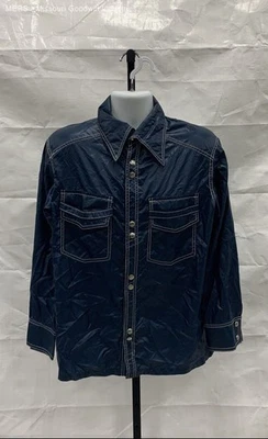 Gordon & Ferguson Men's Blue Button-Down Casual Shirt - Size Medium - Image 1 of 4