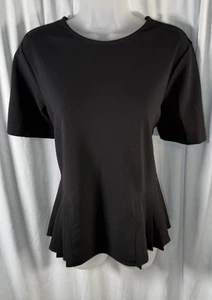 Ann Taylor Peplum Pleated Short Sleeves Top, Sz: M, 83-52 - Picture 1 of 13