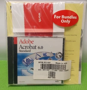 Sealed Adobe Acrobat 6.0 Standard for Windows PC - Picture 1 of 3