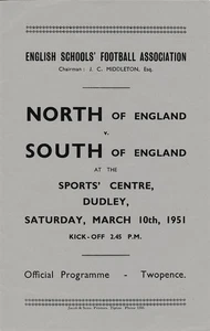 DUDLEY - North v South (Boys International Trial) 1951 - beinhaltet DUNCAN EDWARDS - Bild 1 von 1