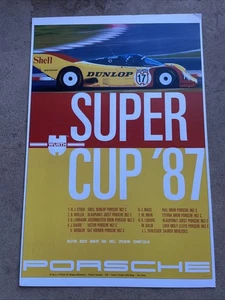 AWESOME Porsche Super Cup 1987 Poster - Picture 1 of 4