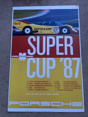 AWESOME Porsche Super Cup 1987 Poster - Image 1 of 4