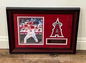 Tim Salmon Anaheim Angels Signed Autographed Custom Framed 23x17 with Dual COA - Picture 1 of 6