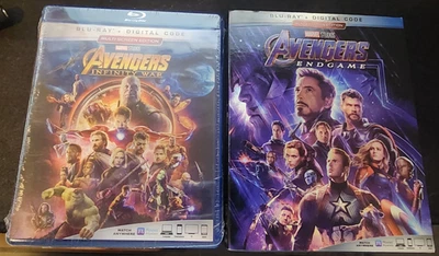 Avengers Endgame and Infinity War Blu-ray New Still Sealed Marvel - Image 1 of 2