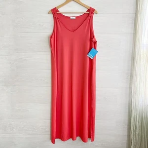 NWT Columbia - Pink Chill River Midi dress Omni-Freeze, XXL - Picture 1 of 9