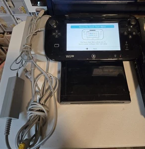 Nintendo Wii U Video Game Console And Gamepad! WUP-101(02) Black TESTED 32gb - Bild 1 von 8