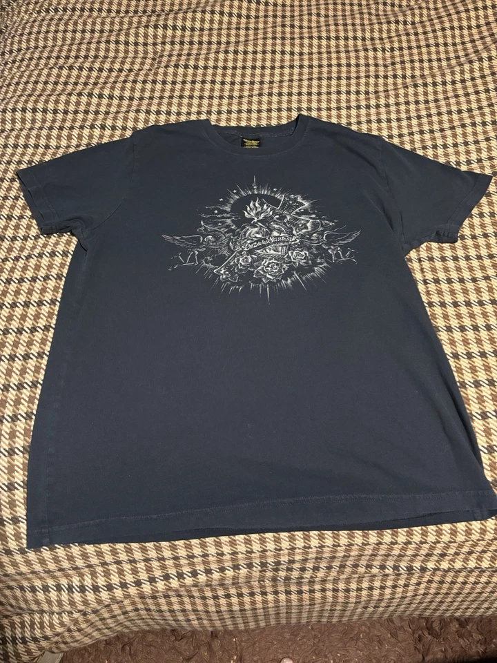 Lucky Brand Men's Short Sleeve La Luz De Los Santos T-Shirt Black Large - Image 1 of 4