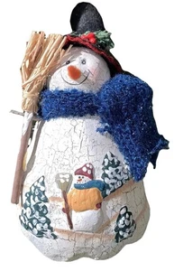 Zellstoff Schneemann primitive 7" Figur - Bild 1 von 5