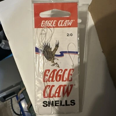 Eagle claw Snells Aberdeen Hook 121-2/0-BRAND NEW-SHIPS N 24 HOURS - Image 1 of 3