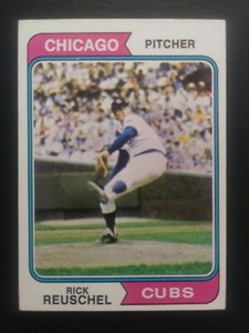 1974 Topps # 136 Rick Reuschel Baseball Cards, EXMT, Cubs