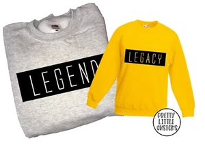 Set maglione giallo Legend & Legacy - felpa gialla, papà papà - Foto 1 di 1