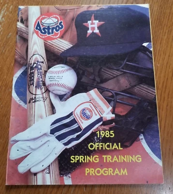 Vtg 1985 Houston Astros Program MLB Spring Training Major League Baseball Mag - Image 1 of 3