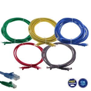 10 x High Speed RJ45 Ethernet CAT6 Network LAN Cable Patch Lead Lengths 0.5m-5m - Picture 1 of 17