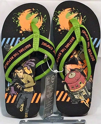 Sandalias Chanclas Disney Store STAR WARS REBELS Niños Pequeños Talla 9/10 (17 cm) Nuevas con Etiquetas Foto 1 de 4