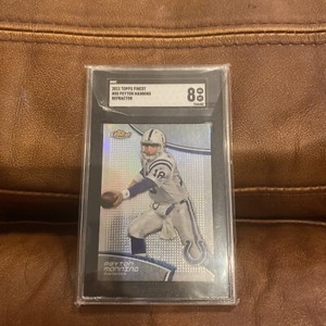 2011 Topps Finest Peyton Manning Refractor SGC8 Rare Graded Card