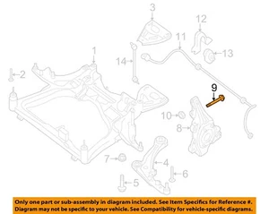 NISSAN OEM 11-17 Quest Front Suspension-Knuckle Mount Bolt 40178JA000 - Picture 1 of 2