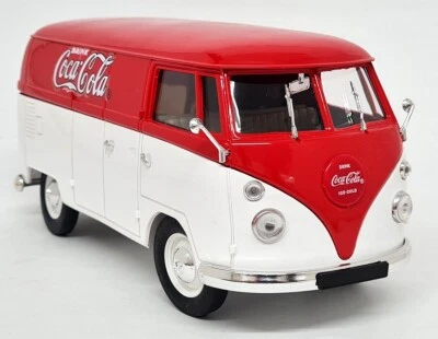 Solido 1/19 - Volkswagen Kombi Splitscreen Transporter Coca-Cola Model Van - Image 1 of 4
