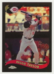2002 Topps Traded Chrome Black Refractor #038 Reggie Taylor Reds ###/100 - Picture 1 of 1