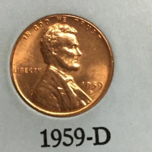 Lincoln Memorial Penny P.V.C. 1959-D - Picture 1 of 1