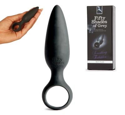 Cincuenta sombras de Grey Algo prohibido tapón trasero SILICONA juguetes anales para principiantes Foto 1 de 4