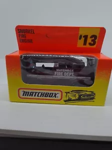 Vintage Matchbox Superfast MB #13 Snorkel Fire Engine New In Box Die-Cast Maroon - Picture 1 of 8