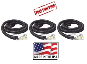 TUBO DE CABLE DE TELAR DIVIDIDO 100' FT 1/4" 3/8" 1/2" CABLEADO NEGRO EE. UU. 300' Total - Imagen 1 de 1
