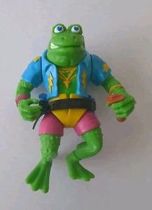 TMNT Genghis Frog Playmates Teenage Mutant Ninja Turtles 1989 con cinturón - Imagen 1 de 8