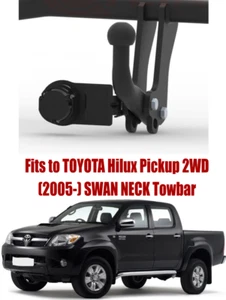 Swan Neck Tow Bar For TOYOTA Corolla Hilux Pickup 2WD (2005-) & 7 Pin Kit T146 - Picture 1 of 7