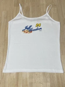 Women's LARGE Jeff Gordon #24 NASCAR Racing logo Graphic RIBBED Ladies Tank NWOT - Picture 1 of 5